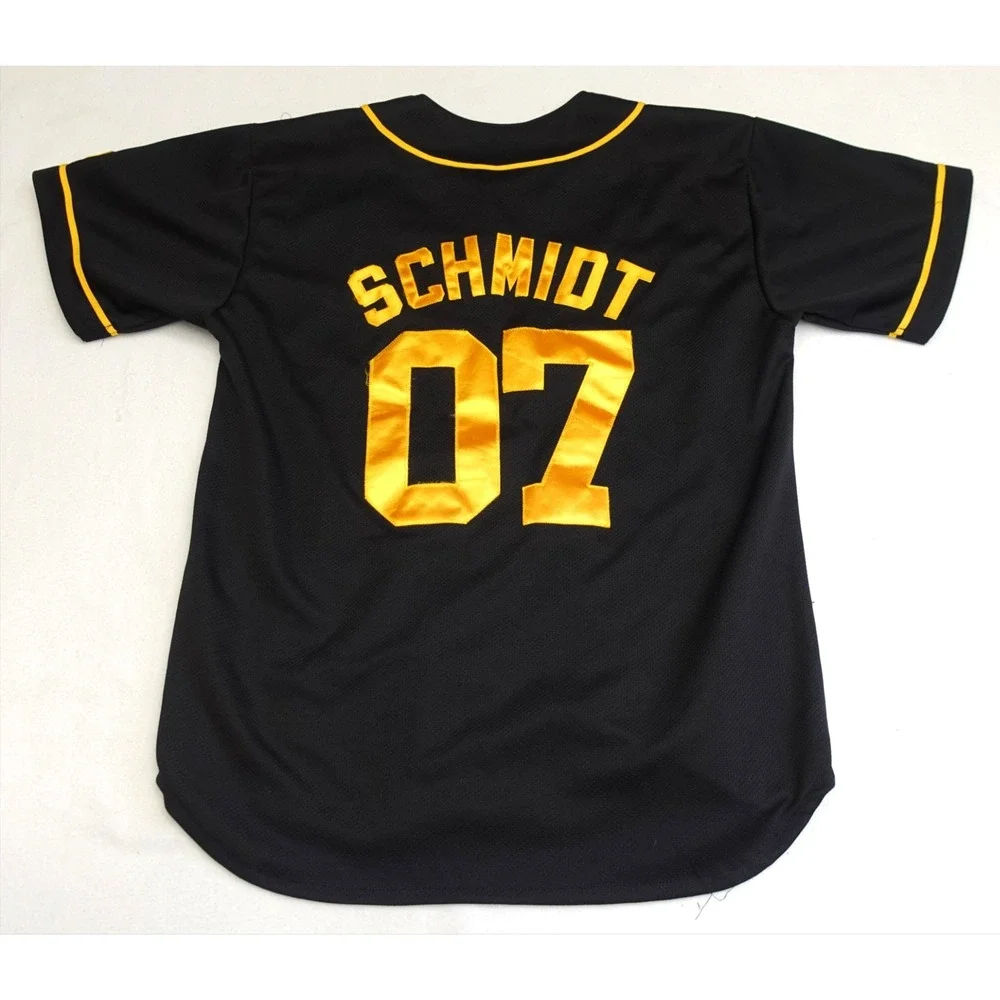 Weapons Jersey Mens M Black 14th Fighter Squadron Baseball Schmidt 07 Air Force